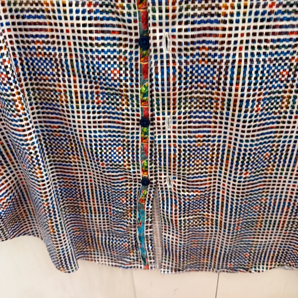 Mens ROBERT GRAHAM Multicolored Button-Up Shirt • XL Excellent Condition - Picture 6 of 12